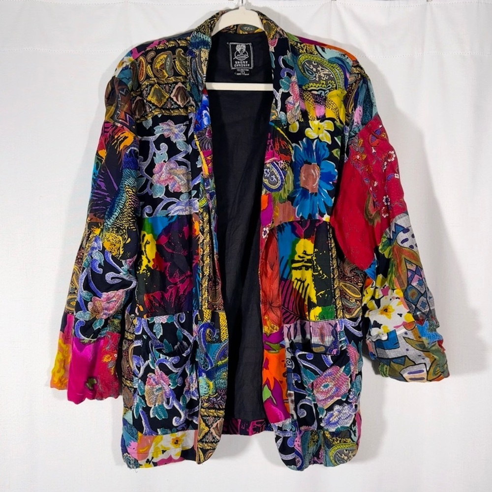 Vintage Short Circuit Patchwork Lightweight Jacket